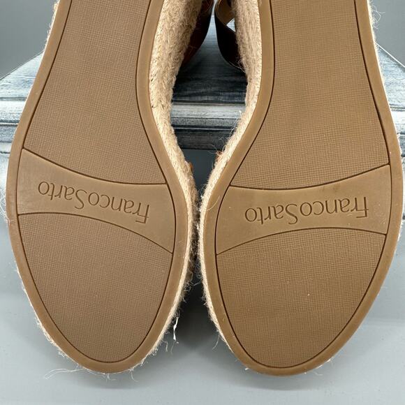 NEW Franco Sarto Women’s Callia Espadrille Wedges Brown Size 10M - Picture 10 of 10